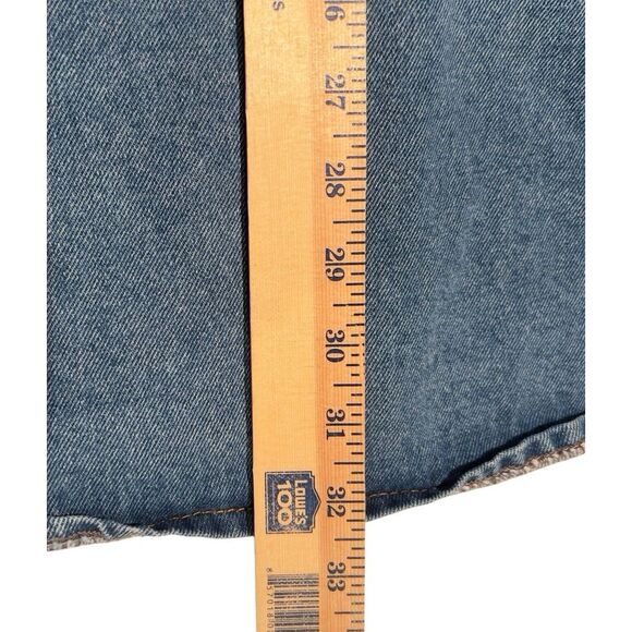 Nasty Gal Top Size US 8 Blue Denim Oversized Collared‎ Relaxed Shirt Jacket Warm - Picture 8 of 14